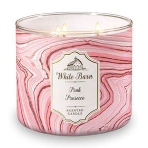 BATH & BODY WORKS "PINK PROSECCO" 3 WICK CANDLES